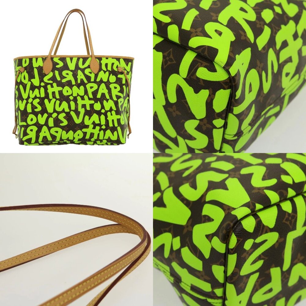 LOUIS VUITTON Monogram Graffiti Neverfull GM Tote Bag Vert M93703 LV Auth 29... - Picture 14 of 15